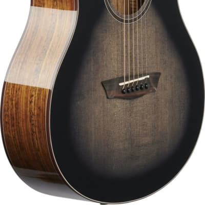 Washburn Bella Tono Novo S9 Acoustic Guitar, Gloss Charcoal Burst image 2