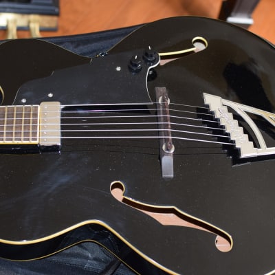 Open Box D'Angelico Premier EXL-1 Archtop, Black with Gig Bag image 10
