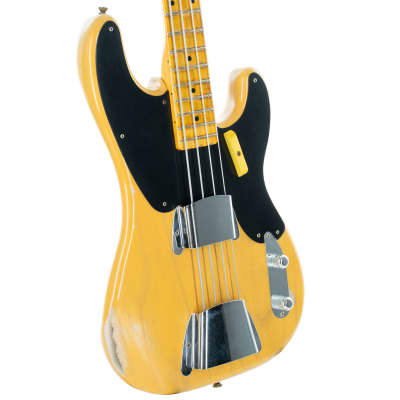 Fender Custom Shop '55 Precision Bass Guitar Maple Relic, Butterscotch Blonde - #18753 image 3
