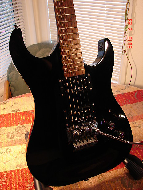 Washburn AX30FR Electric Guitar Black Floyd Rose Aon X Pro
