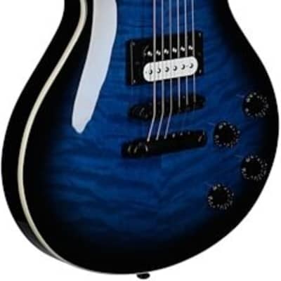 Dean Thoroughbred X Quilt Maple Electric Guitar Transparent Blue Burst image 6