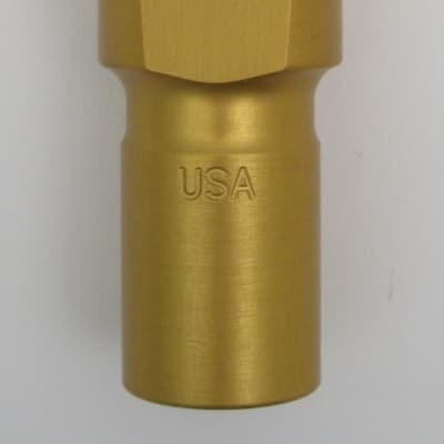 Ponzol Vintage Model Aluminum 105 Tenor Saxophone Mouthpiece (NOS) Gold Aluminum image 5