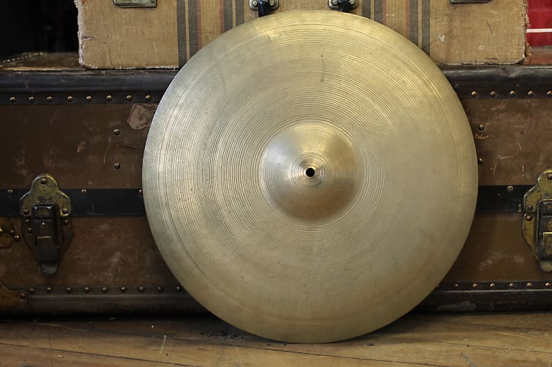 1960s A Zildjian "No Stamp" 18" Crash Cymbal 1285g (CRACKED) Reverb