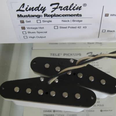 Lindy Fralin Vintage Hot Mustang Pickups Set with White Covers image 2