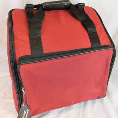 NEW Red Fuselli Gig Bag for Accordion 15" x 7.5" x 14" - Fits Diatonic and Piano 12-Bass Accordions image 1