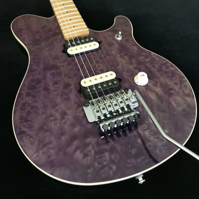 Ernie Ball Music Man EVH - Eddie Van Halen Signature Guitar | 1995 Trans Purple Quilt Maple =\//-/= image 4