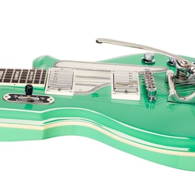 Eastwood Airline Map Deluxe With Bigsby Electric Guitar Seafoam Green image 4