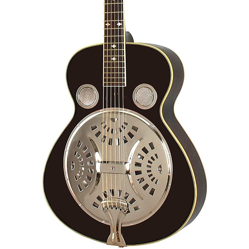 【希少】Rogue Classic Spider Resonator ブラック Rogue Classic Spider Resonator Regular Black Roundneck | Reverb