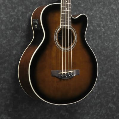 Ibanez AEB10E Acoustic-Electric Bass Guitar Dark Violin Sunburst High Gloss image 4