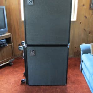 AMPEG V-4 Full Stack Head 2- 4x12 V-4 Cabinets, Dollies, Covers, Cables Rolling Stones Used These image 8