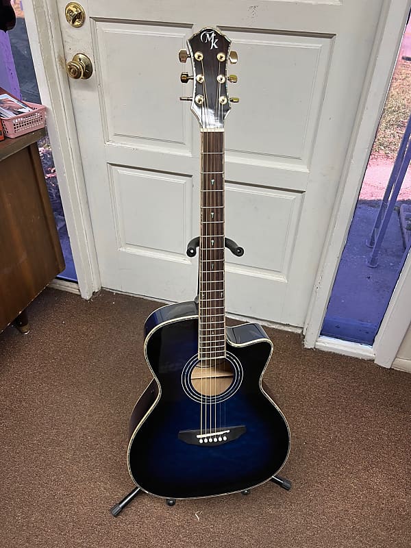 MICHAEL KELLY Series 15 Arena Cutaway Acoustic/Electric GUITAR new Trans Blue image 1