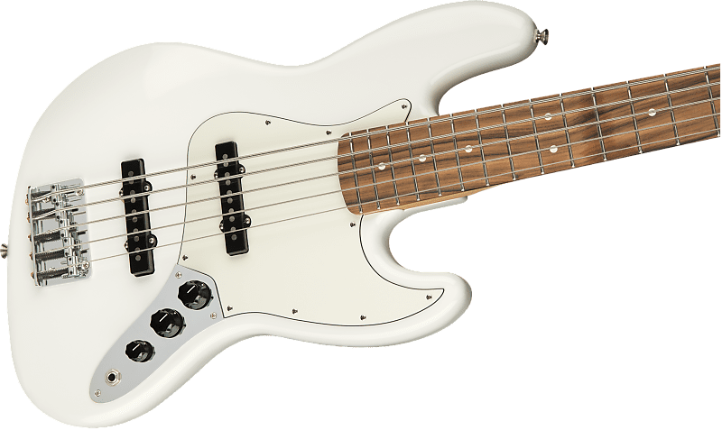 Fender Player Jazz Bass V Polar White With Pau Ferro Reverb 6986