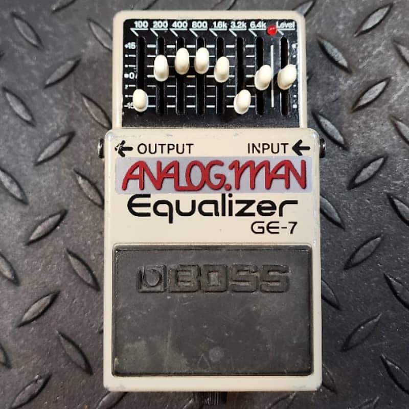 Analogman Boss GE-7 Graphic Equalizer Pro Mod EQ Taiwan Black Label MIT ACA  Converted to PSA