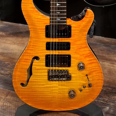 PRS Private Stock Special Semi-Hollow Limited-Edition Electric Guitar Citrus Glow #062 image 21