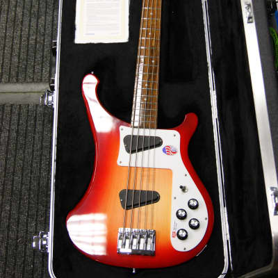 Rickenbacker 4003S 5 string bass guitar in Fireglo finish - Made in USA image 5
