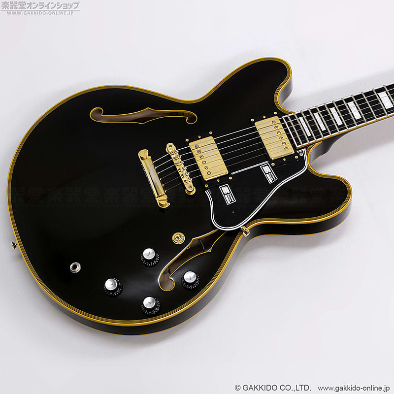 Edwards E-SA-180LTC Black, Semi-Acoustic, Made in Japan, Outlet Price!