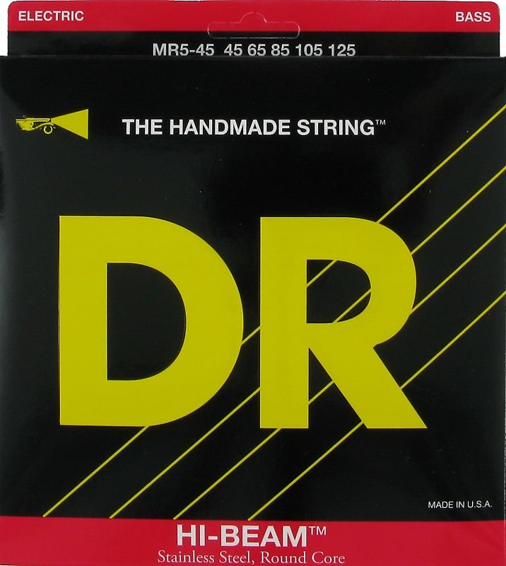DR MR5-45 Hi Beam 5 String Medium (45 - 65 - 85 - 105 - 125) Long Scale image 1