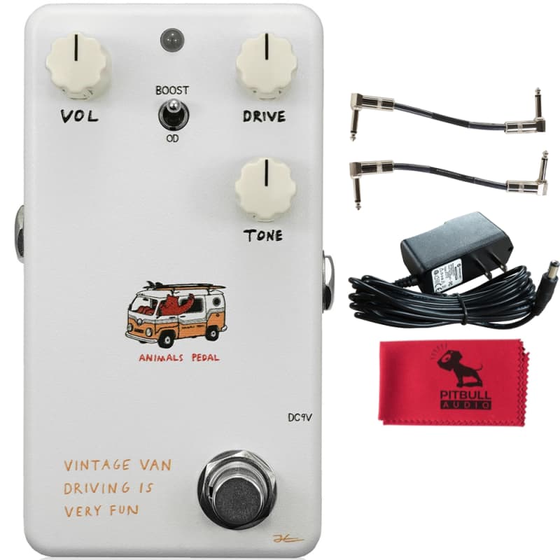 Animals Pedal Vintage Van Driving is Very Fun V2 Pedal w/ Patch Cables &  Cloth