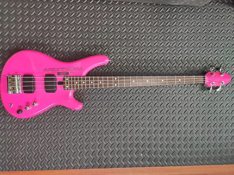 Very Rare Yamaha Motion Bass MB-III MB-3 early 1986 - Neon Pink