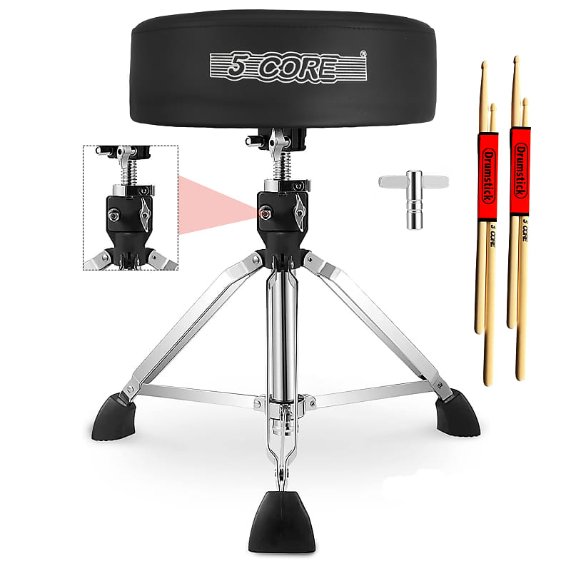 CAHAYA Drum Stool: Thick Comfortable Padded Seat Cushion Guitar Percussion, Mode | UK