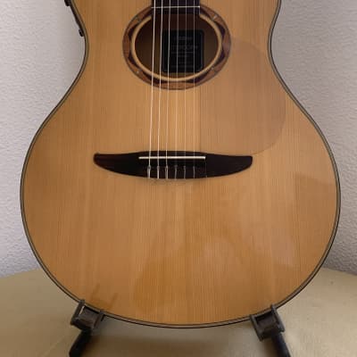 Yamaha NTX900FM Flamed Maple Classical Cutaway with Electronics 2010s - Natural for sale