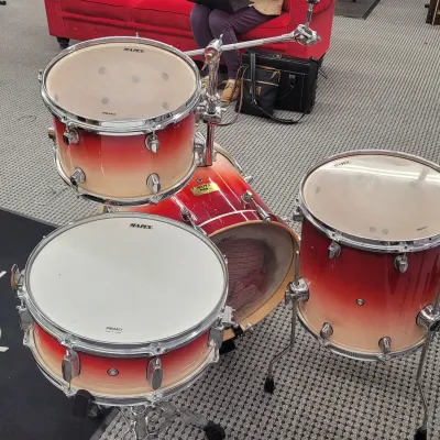 Mapex Pro M Series 4 Pc Shell Pack With Extras 2000s Red Fade image 8