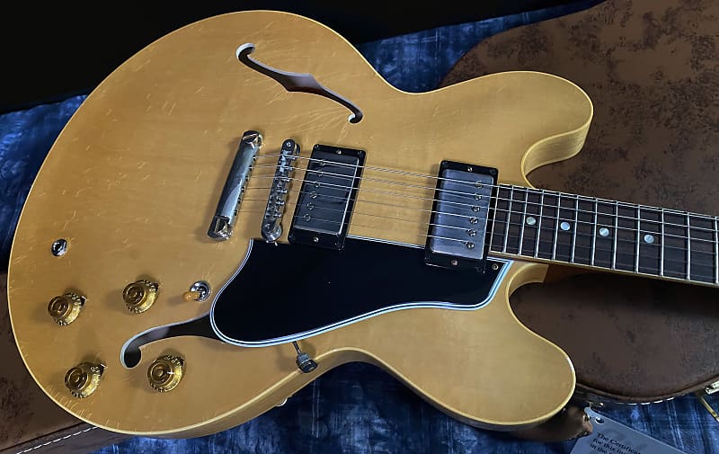 NEW Gibson Custom 1959 ES-335 Reissue Murphy Lab Ultra Light Aged Natural - Authorized Dealer 7.9 lb - Quilt Maple - 110105 image 1