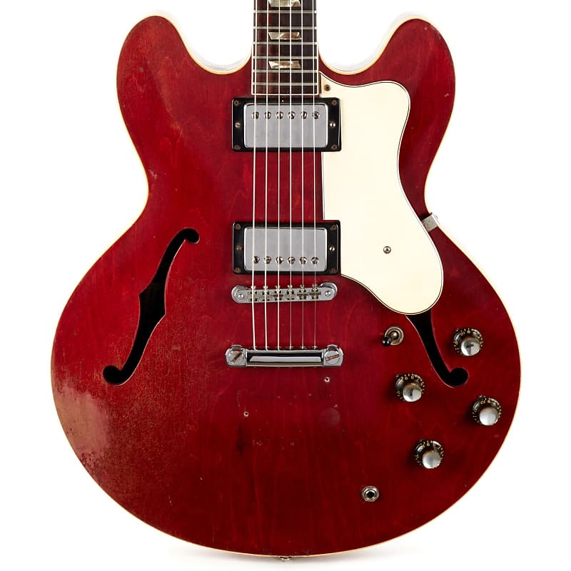 Used Vintage Epiphone E-360TD-12 Riviera Modified Six-String Cherry 1966-68