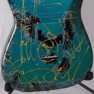 FENDER CUSTOM SHOP ANODIZED ALUMINUM Stratocaster 1994 GREEN GOLD SWIRL 1 OF ONLY 36 image 5