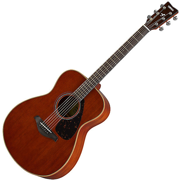Yamaha FS850 Mahogany Concert Acoustic Guitar Natural image 1