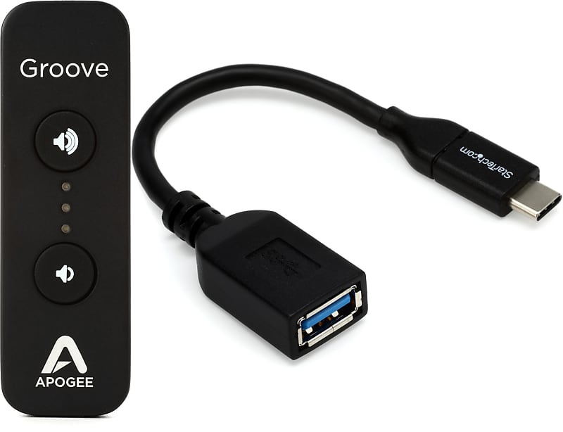 Apogee Groove USB DAC and Headphone Amp Bundle with Startech