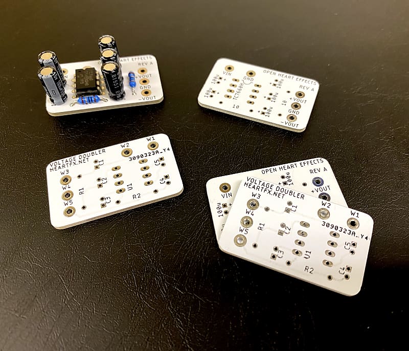 Open Heart Effects Voltage Doubler PCB image 1