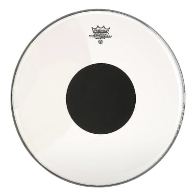 Remo Batter Clear Controlled Sound Drumhead w/ Top Black Dot 15 in image 1