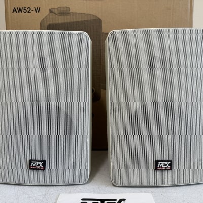 MTX AW52-W Outdoor Speakers HiFi Stereo All Weather Water Proof White Audiophile image 2