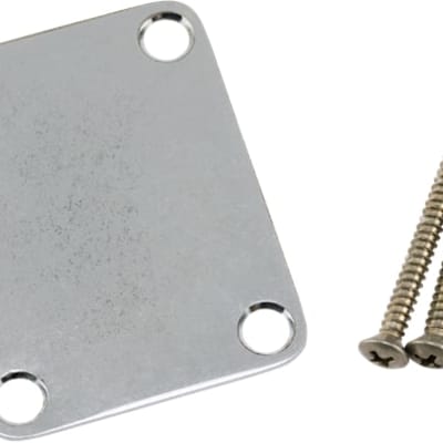 Genuine Fender ROAD WORN Chrome Strat/Tele Neck Plate with Mounting Hardware image 2