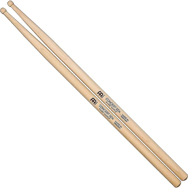 Meinl SB115 Concert SD4 Hard Maple (Pair) Drum Sticks w/ Video Link Wood Tip image 1