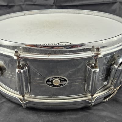 Slingerland Gene Krupa Sound King COB 14x5 Snare Drum 1970s - Chrome image 1