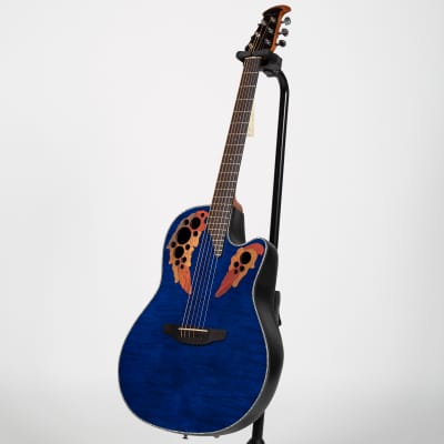 Ovation Celebrity Elite Plus Acoustic-Electric Guitar - Caribbean Blue image 8