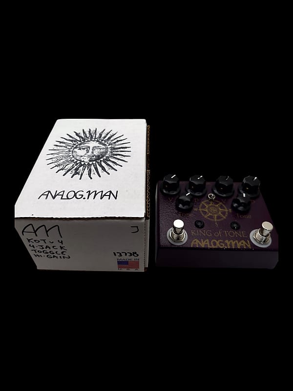Analogman King of Tone V4 with Four Jack and Toggle Options