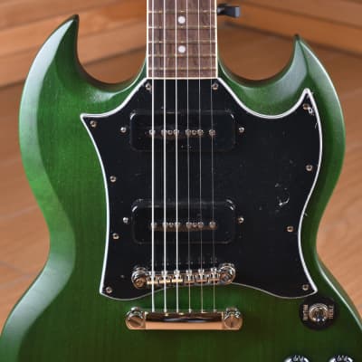 Epiphone SG Classic Worn P90 Inverness Green | Reverb