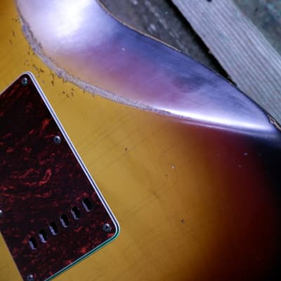 Keith Holland Custom S-ANS #1327 - Nitro 3-Tone Sunburst image 24