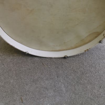 leedy and ludwig bass drum 1950 white image 2
