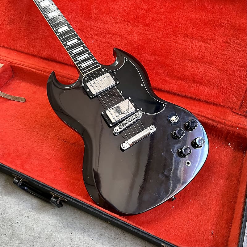 Greco SS-600 SG electric guitar c 1975 Oxblood original