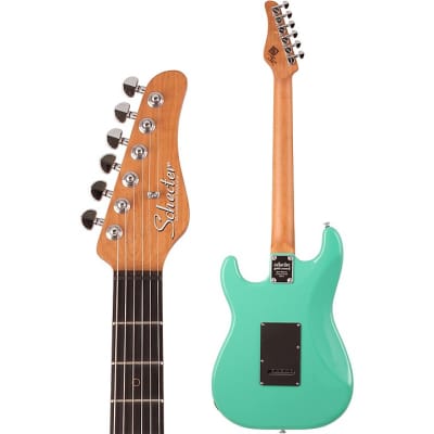 Schecter Guitar Research Nick Johnston Traditional HSS Electric Guitar Atomic Green 1540 image 4