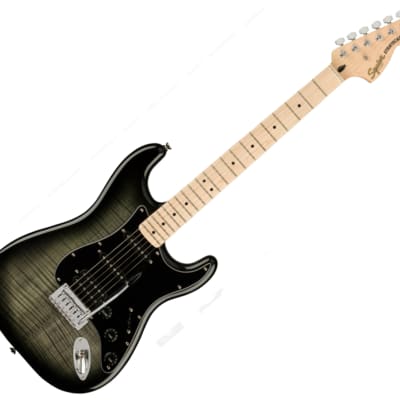 Used Squier Affinity Series Stratocaster FMT HSS - Black Burst w/ Maple FB image 1