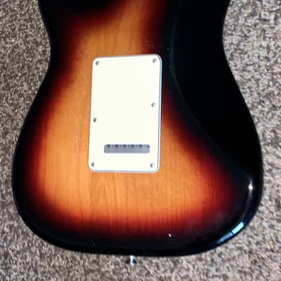 2016 Fender Standard Stratocaster electric guitar made in Mexico  2016 Sunburst image 9