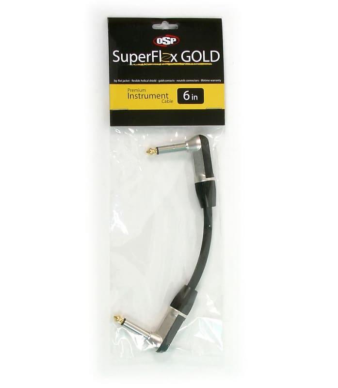 SuperFlex GOLD SFI-.5RR Premium Instrument Cable 6inch RA-RA image 1