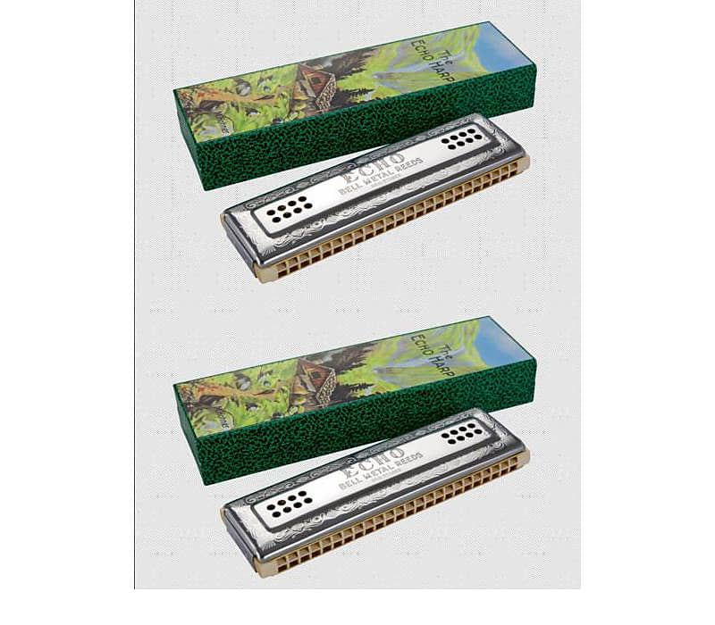 Hohner 56/96 Echo Harp Tremolo Harmonica - Key of C & G | Reverb