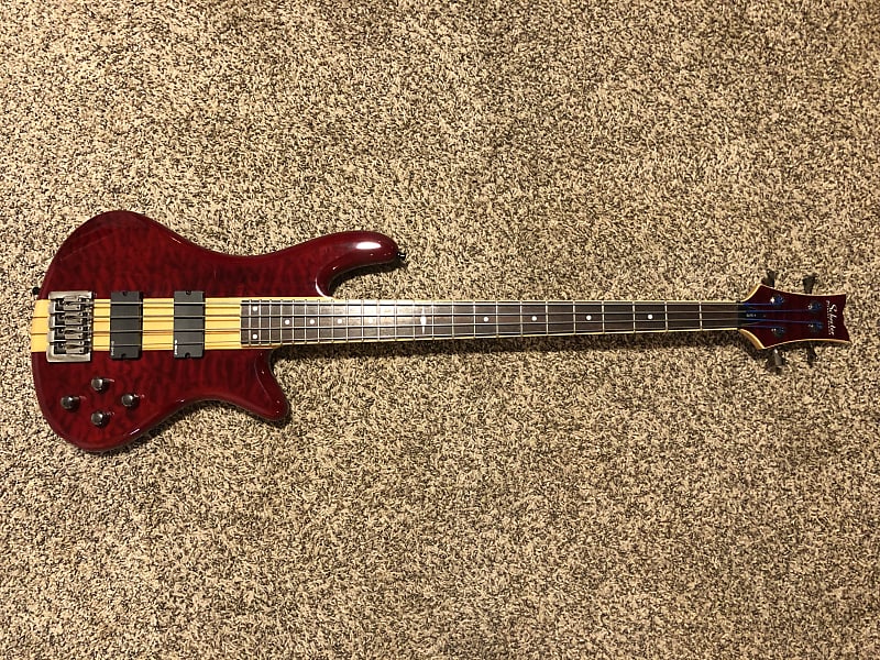Schecter Elite 4 Diamond Series 2009 - Quilted Red | Reverb