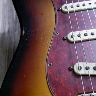 Keith Holland Custom S-ANS #1327 - Nitro 3-Tone Sunburst image 22